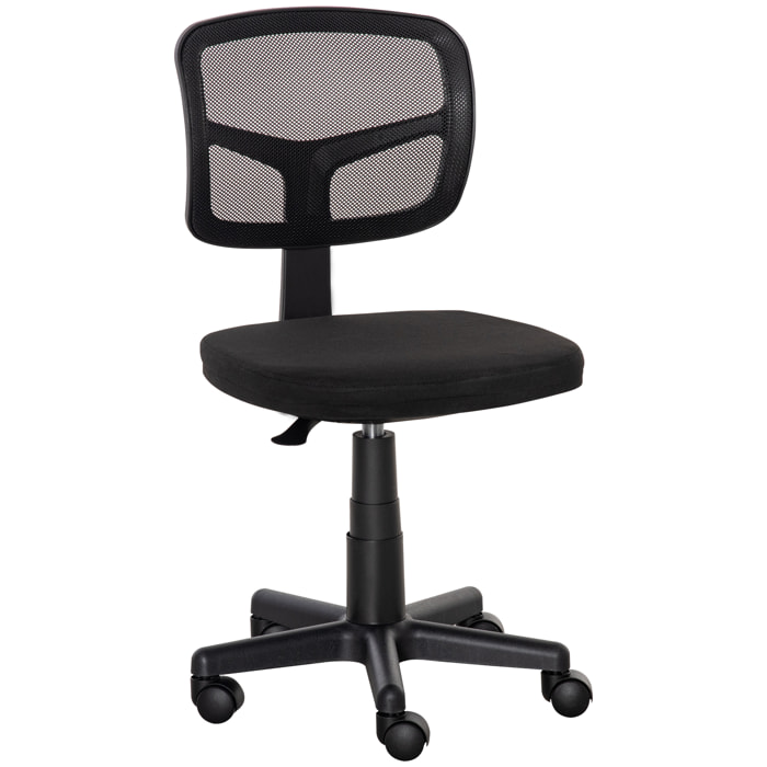 Chaise de bureau ergonomique hauteur réglable dossier enveloppant maille noir