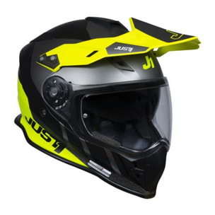 CASCO JUST1 J34 PRO OUTERSPACE BLACK - TITANIUM - YELLOW FLUO