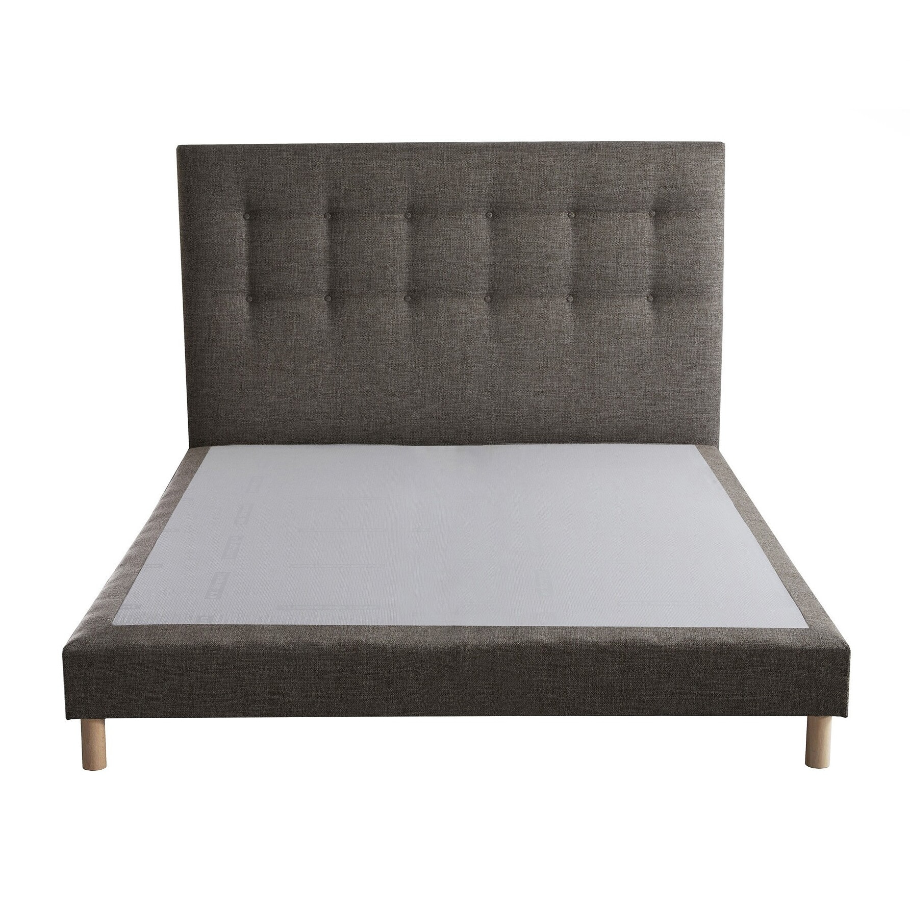 Ensemble sommier tapissier, SYMBIOSE, tête de lit capitonnée