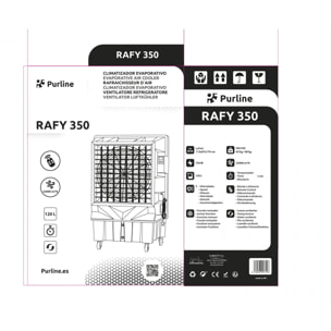 Climatizador evaporativo de gran caudal y depósito de 120L RAFY 350 PURLINE