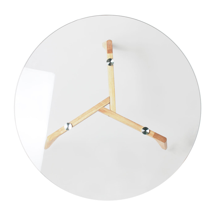 Table Ronde En Verre Diam 80 Cm