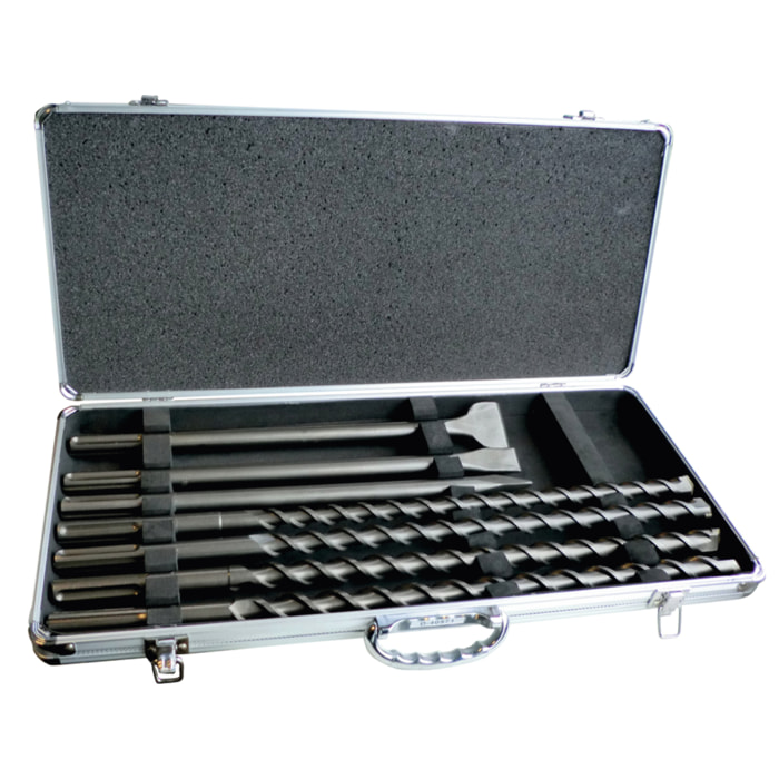Coffret burins et forets SDS-Max - 7 pièces - MAKITA - D-40571