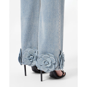 PHILIPP PLEIN Vaqueros de corte recto ROSES