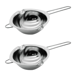 Ensemble de 2 Services à bain marie 26 cm pour chocolat Zenker