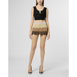 PHILIPP PLEIN Mini Skirt Color Wave