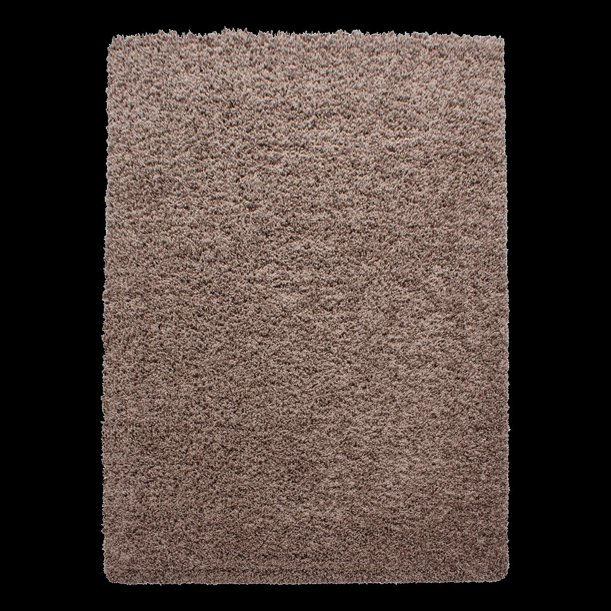 Tapis poils longs shaggy tissé motif uni ROCA