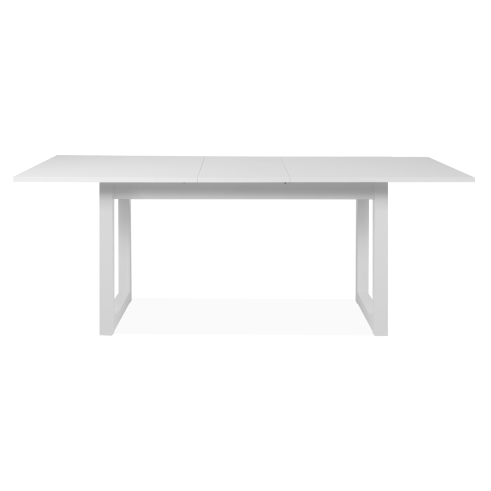 Table à manger industrielle extensible 10 personnes blanche AUTEL