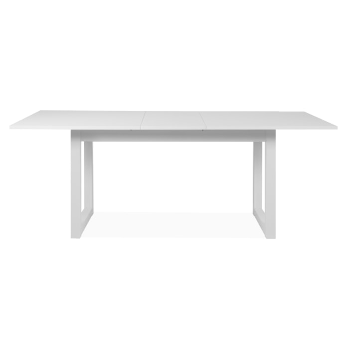 Table à manger industrielle extensible 10 personnes blanche AUTEL