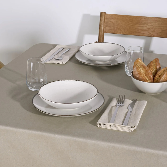 Nappe en résine anti-taches Uni Naturel 157