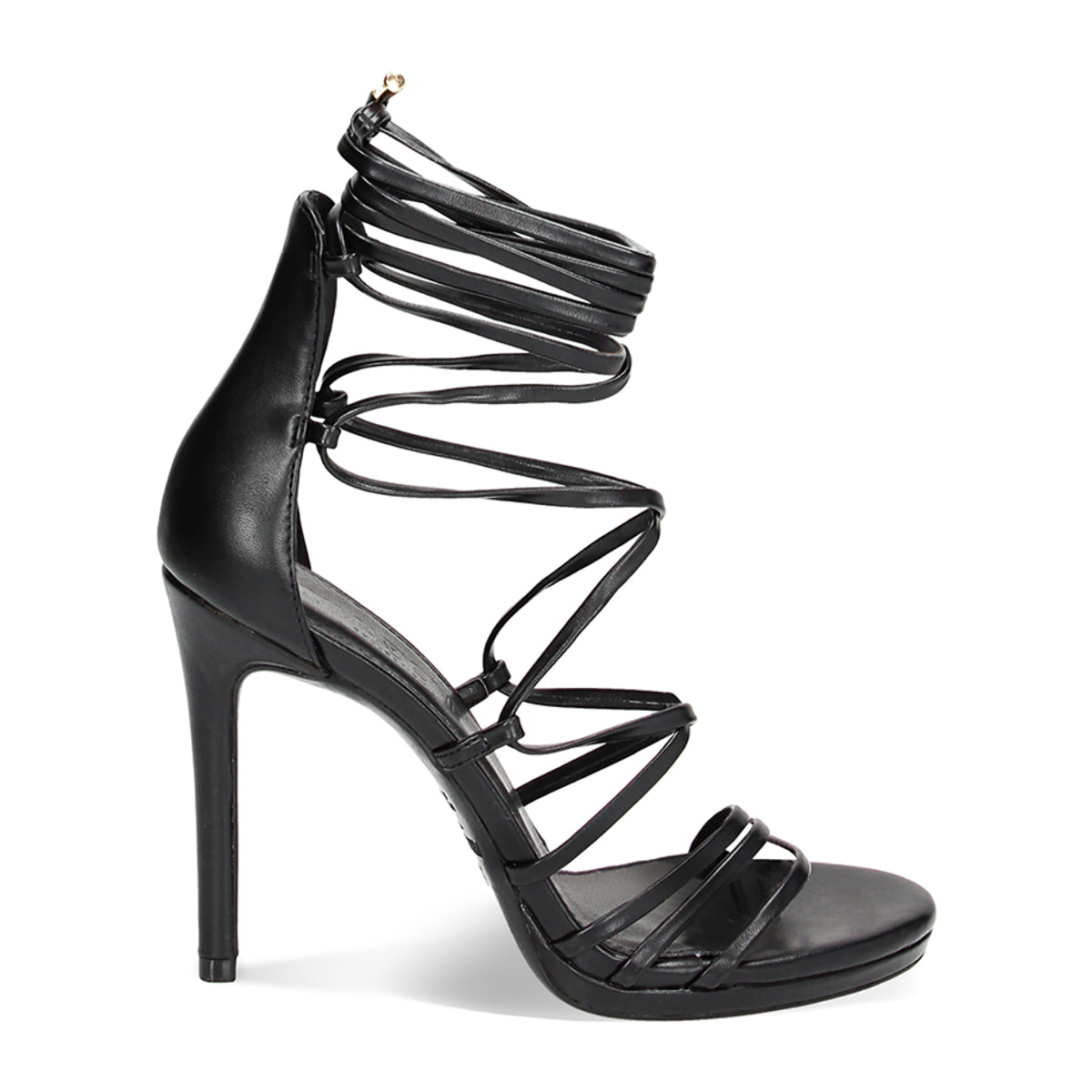 Sandalias con tacón negras