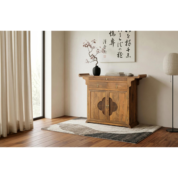 Aparador de Madera de Mango 120 Cm Estilo Oriental
