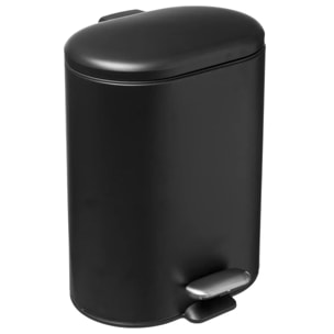 Poubelle soft close métal 6L "Siliflex" noir
