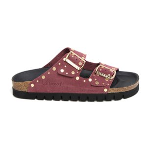 Sandalia Plataforma Rojo Mujer BILLOWY BURDEOS