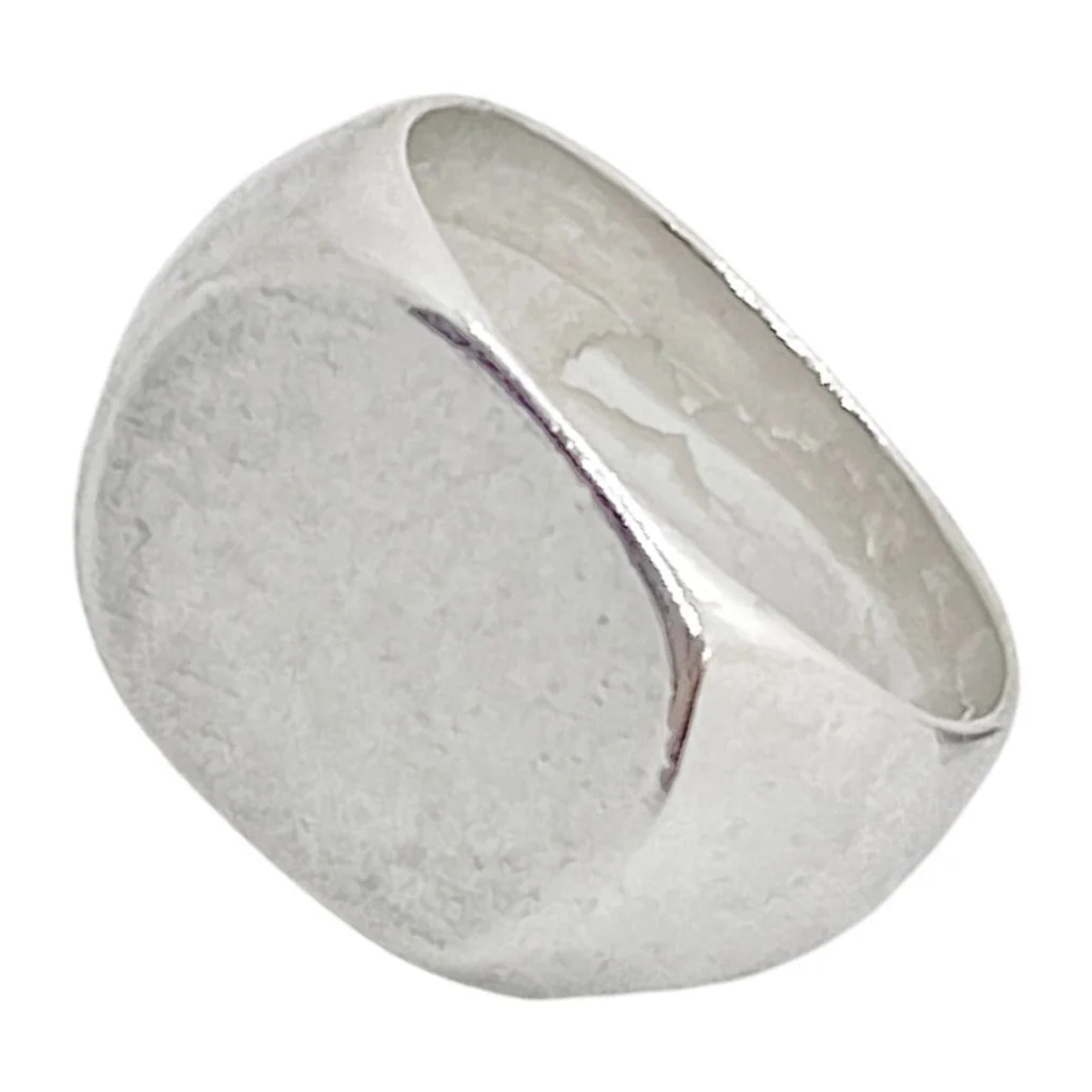 Anillo sello oval en plata 7 micras