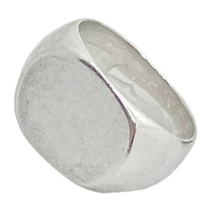 Anillo sello oval en plata 7 micras