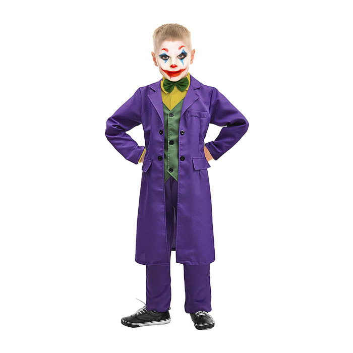 Costume Completo Joker Completo Prodotto Originale Dc Comics Bambino