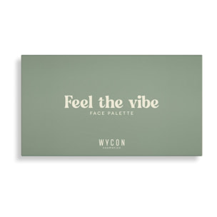 FEEL THE VIBE PALETTE Palette viso dalla texture ibrida con blush ed illuminante