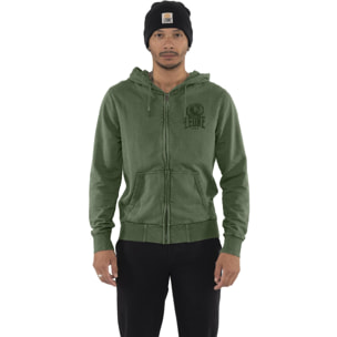 Felpa da uomo con cappuccio e zip "Treatments"