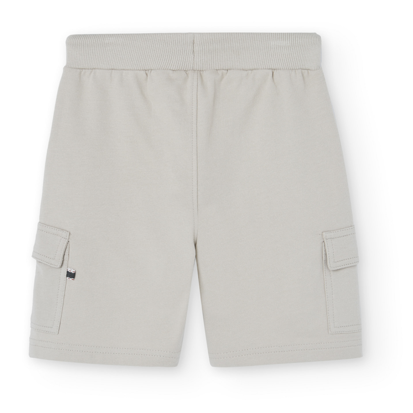 Bermudas niÃ±o, felpa, estampado, beige piedra