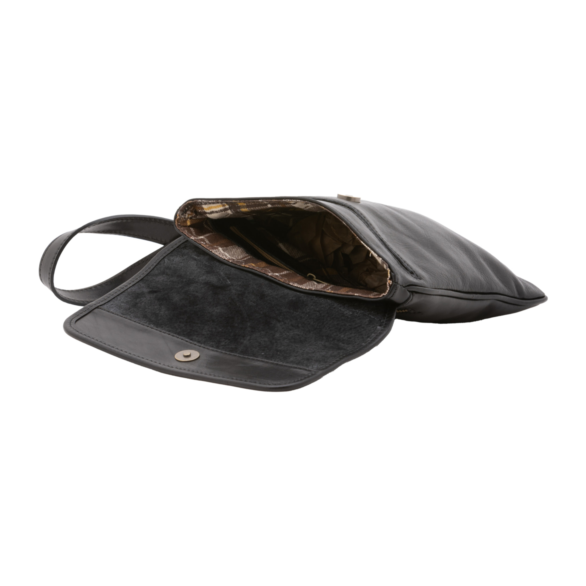 Borsa a tracolla  da uomo In Vera pelle Made in Italy 25x23x4 cm