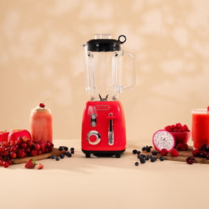 Cecotec Blender Mixeur Retro Power Black Titanium RetroRed. Puissance Maximale d