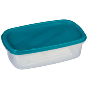 Conjunto de 6 cajas de conservación de alimentos rectangular