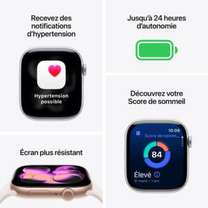 Montre connectée APPLE WATCH 46mm Alu Noir Serie 11 S/M
