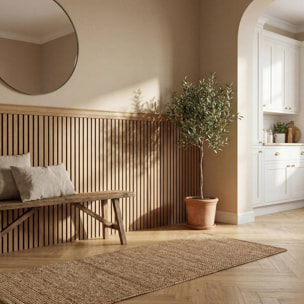 Lot de 4 panneaux soubassement Beny rectangulaire 24x100cm beige