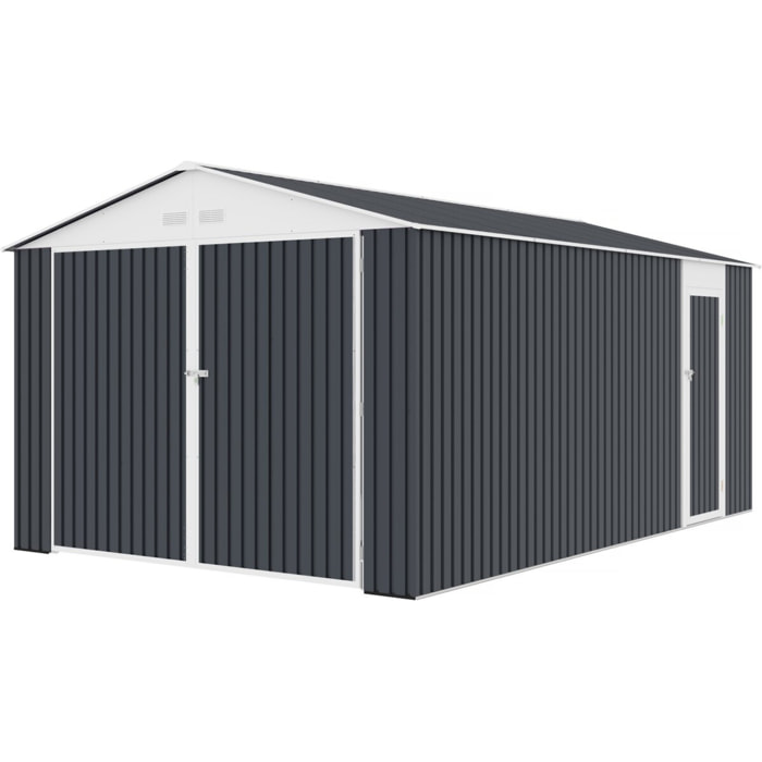 Garage métal "Houston" 15,36 m² - Anthracite