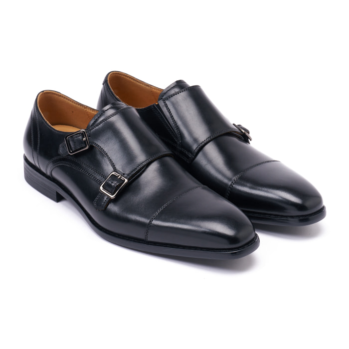 Monk strap British Passport Nero