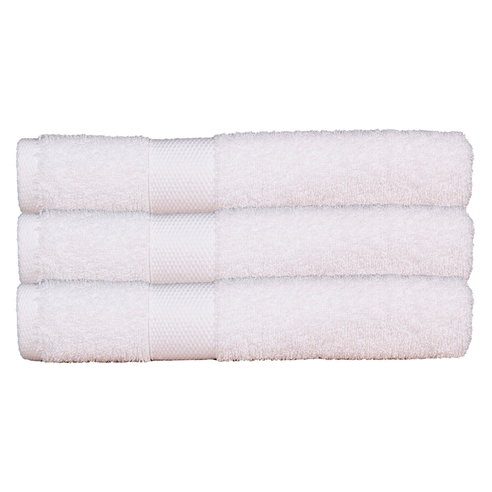 Lot de 3 maxi draps de bain 500 gr/m2 100%coton