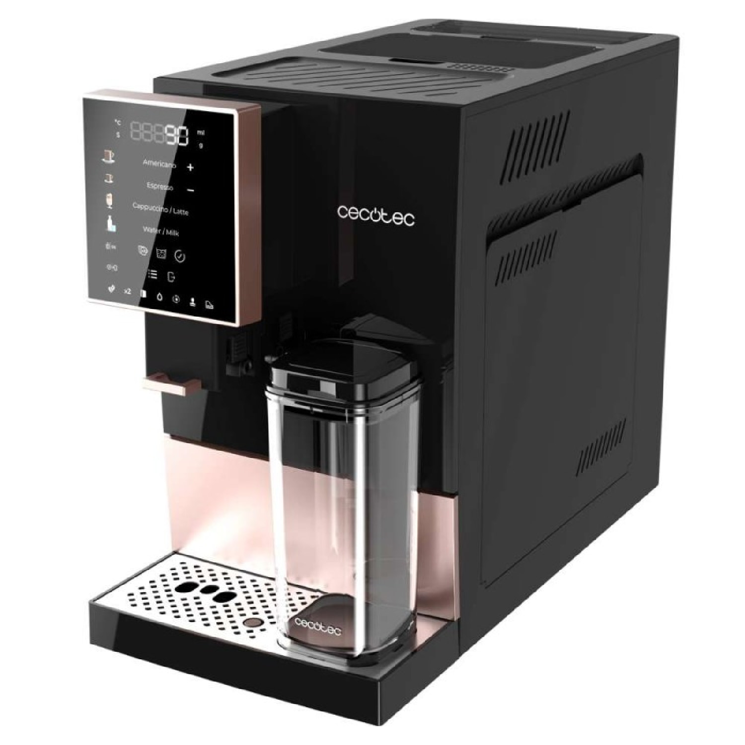 Cecotec Cafetera Superautomática Cremmaet Compactccino Black Rose