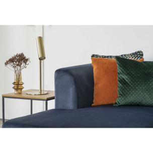 Tavolino d'appoggio Vita effetto rovere con struttura in acciaio nero, 45×45×45 cm