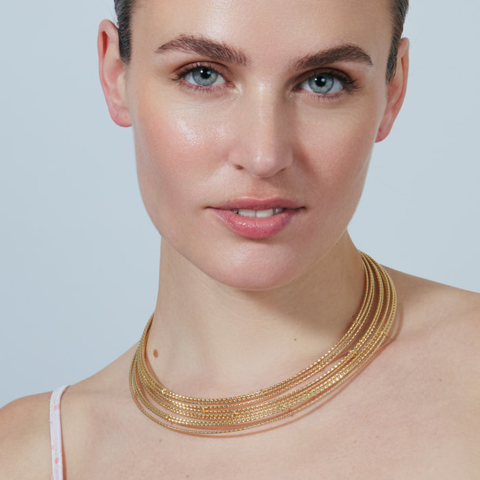 Collar Lisan acabado oro amarillo 18k
