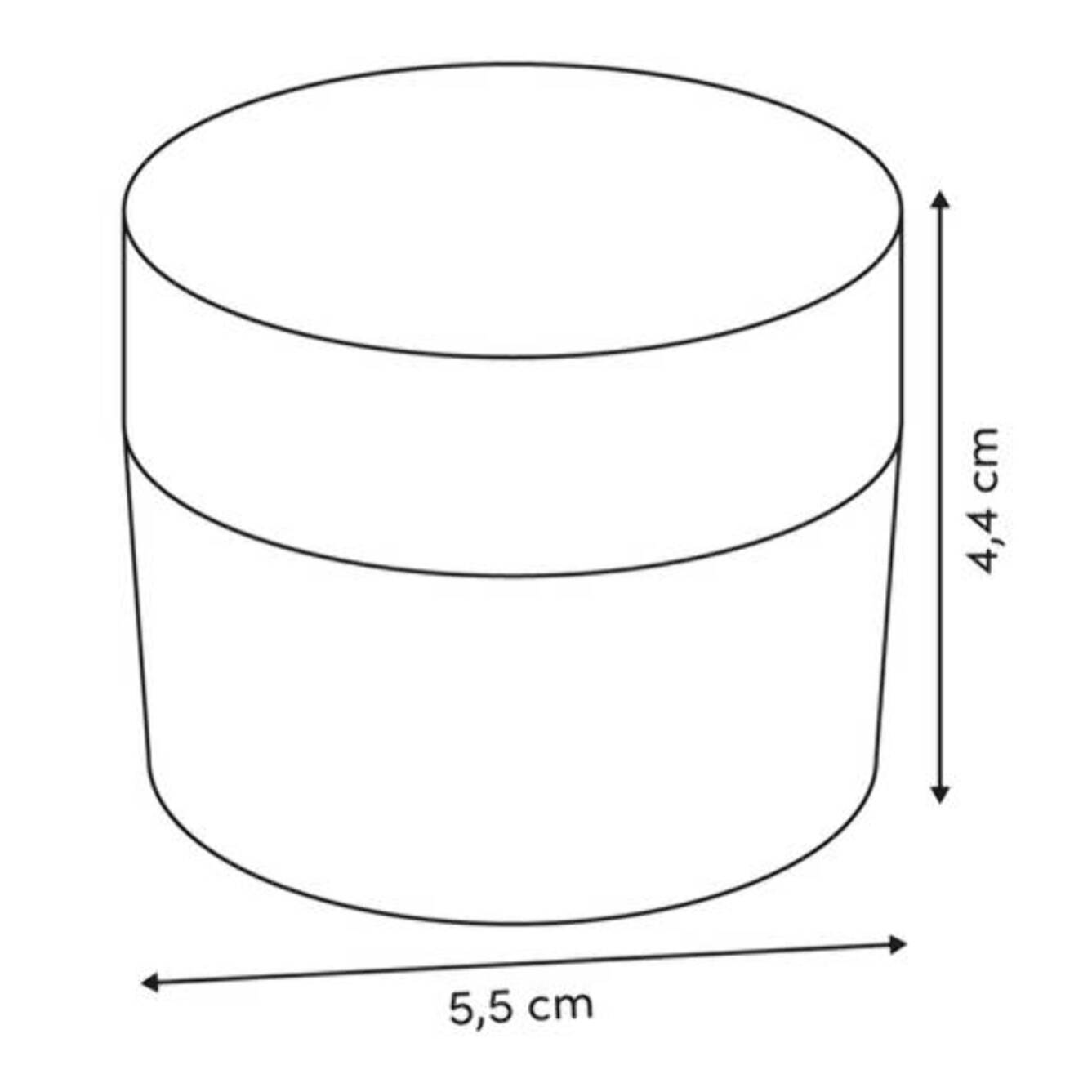 Pot à crème 50ml en verre marron