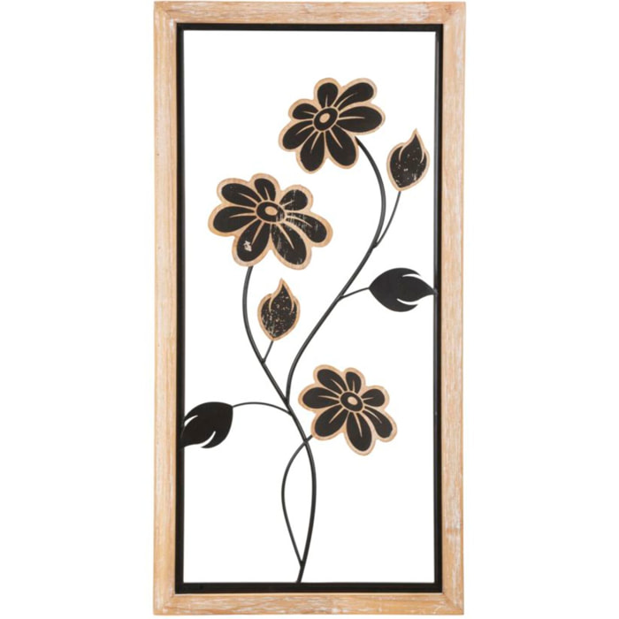 PANNELLO IN FERRO E LEGNO GIRISH -A- CM 30X2,5X60