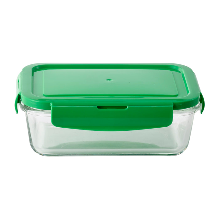 Hermético rectangular  tapa verde benetton