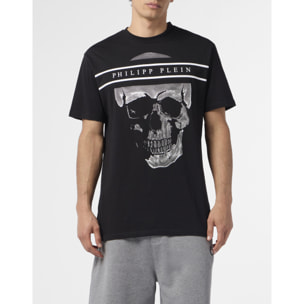 PHILIPP PLEIN Round Neck T-Shirt Skull Logo Line