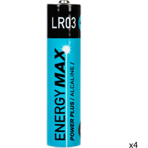 Lot de 4 piles Power Plus LR03 avec