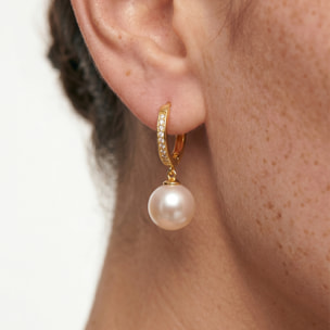 Pendientes Droki acabado oro amarillo 18k