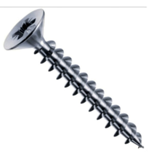 Vis MUSTAD Panelvit Tête cylindrique Pozidriv - Filetage total - Zingué Blanc - Ø3x30mm - Boite de 500 - PVACZP300300B8C