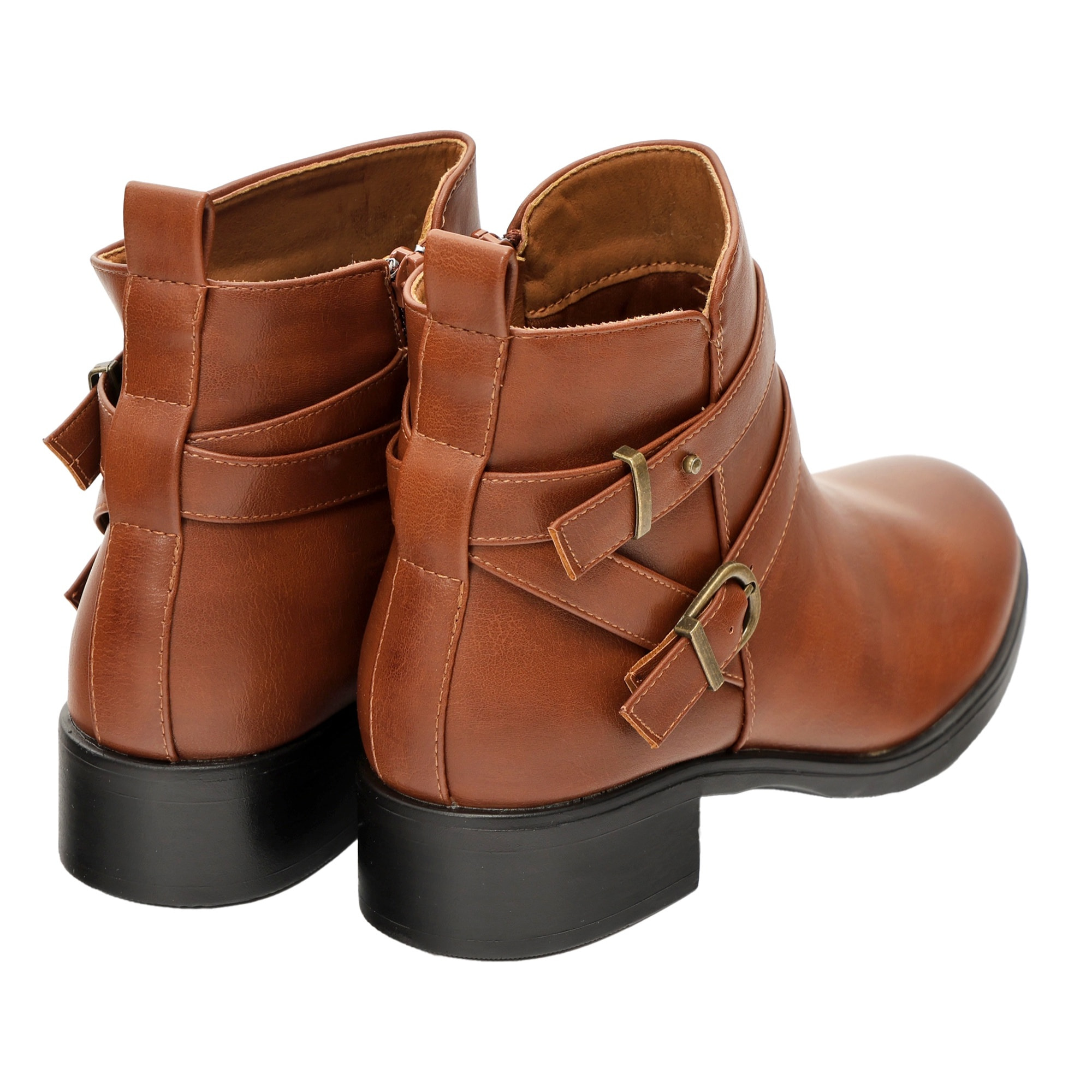 Stivaletto in simil pelle con fibbia