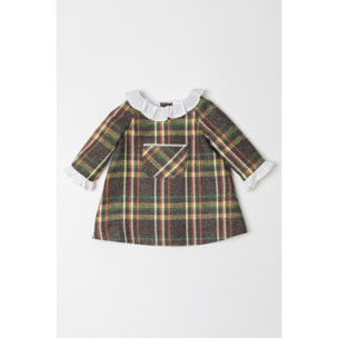 VESTIDO CUADRO VERDE