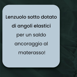 COMPLETO LETTO WATER WASHED, 100% Microfibra, No Stiro - OTTANIO