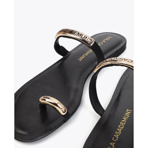 Scarpa bassa in tessuto grosgrain con inserto logo