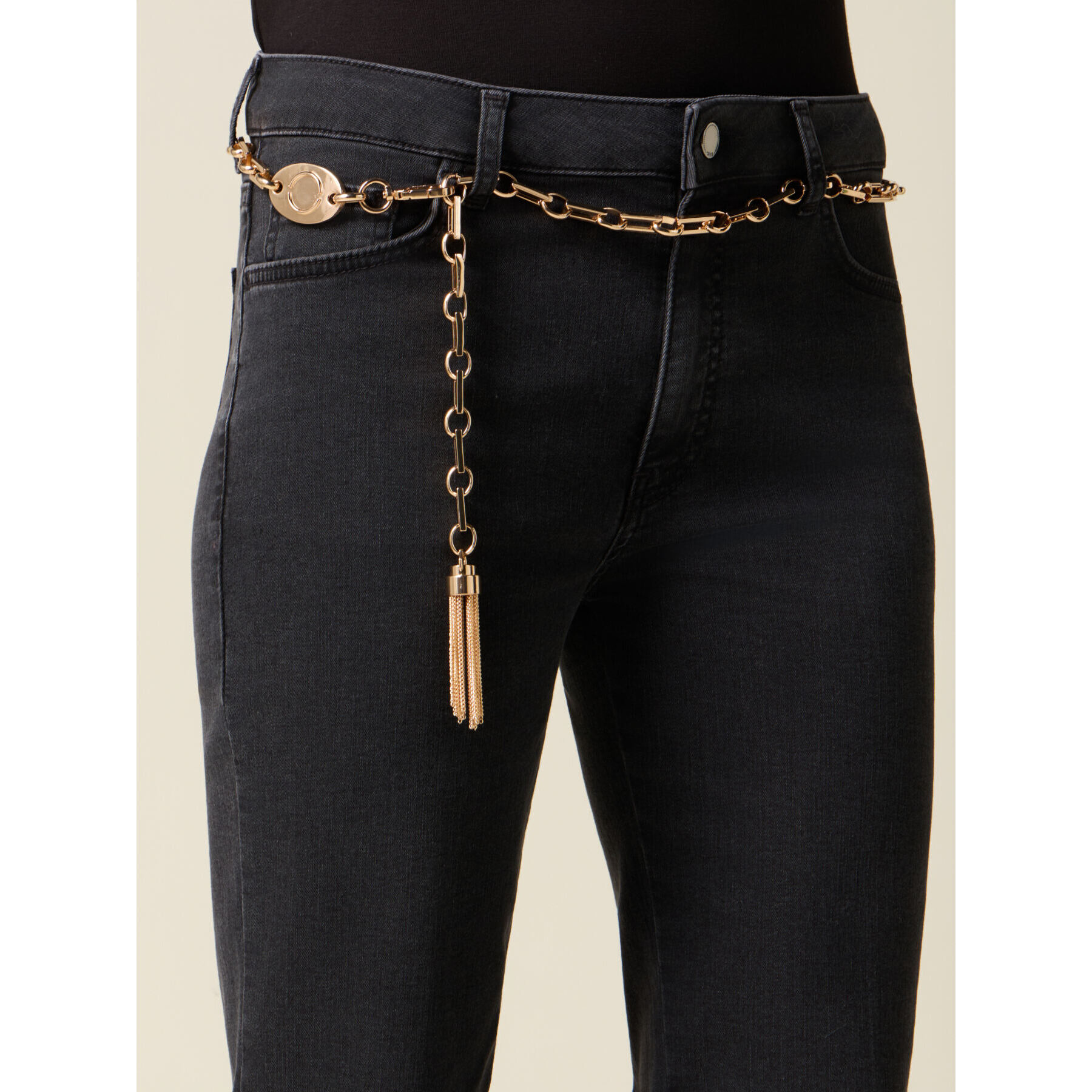 Oltre - Cinturón de cadena metálica - Oro