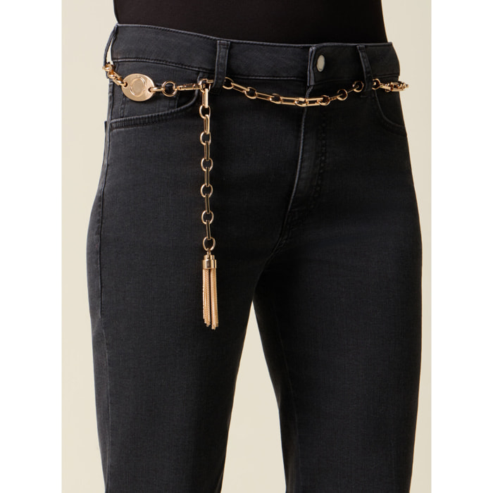 Oltre - Cinturón de cadena metálica - Oro