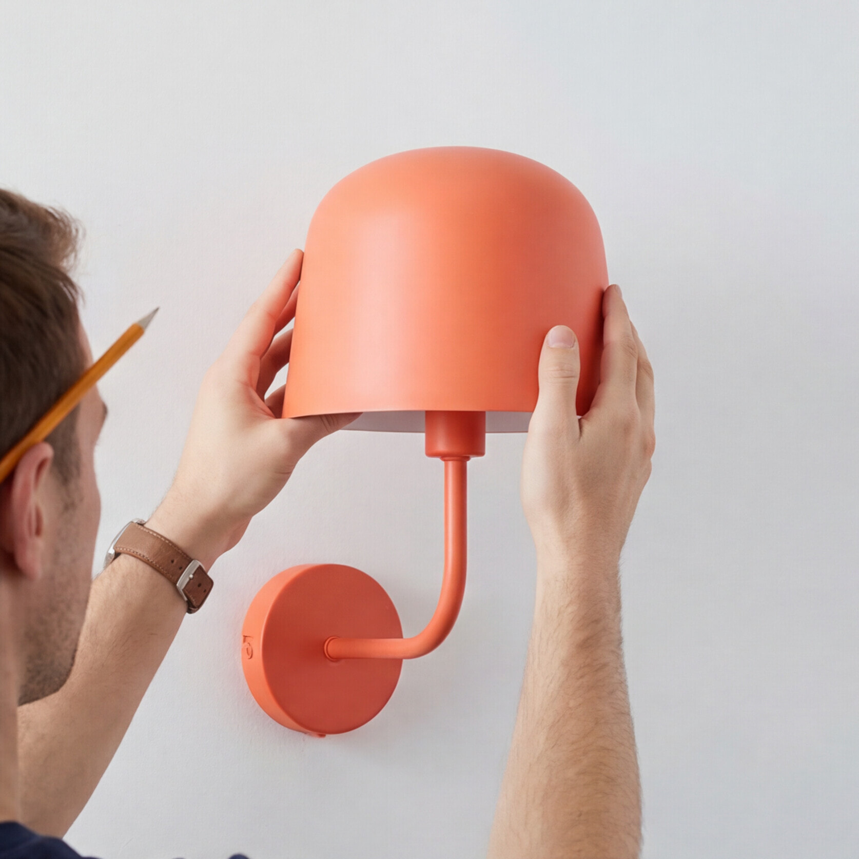 Forlight Fres aplique interior en naranja para bombilla E14