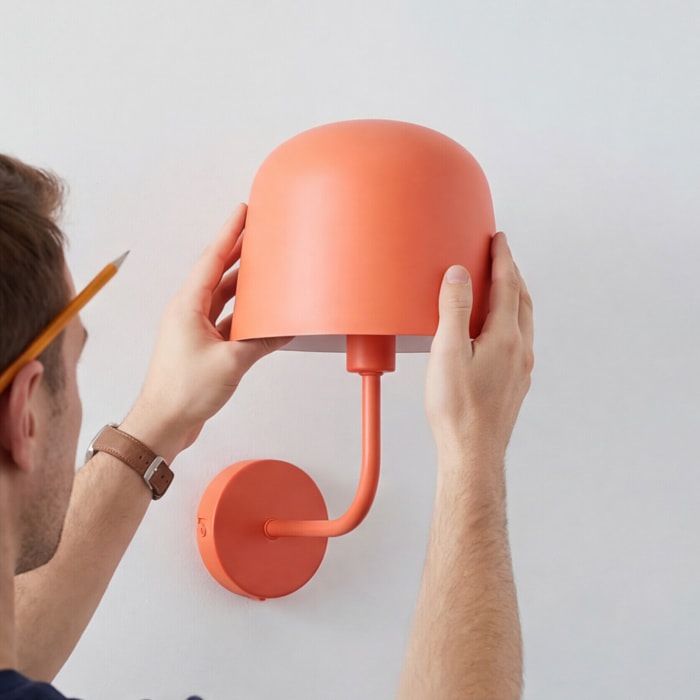 Forlight Fres aplique interior en naranja para bombilla E14