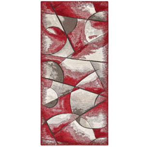 Tappeto Multiuso Cucina Bagno Moderno Rosso